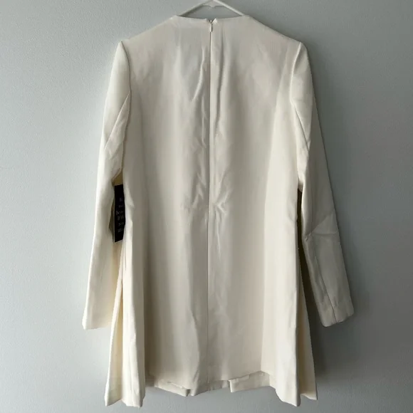 Tuckernuck White Crepe Blair Bow Coat Dress (NWT) - Picture 4 of 4